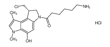 (S)-6-amino-1-(1-(chloromethyl)-5-hydroxy-6,8-dimethyl-1,6-dihydropyrrolo[3,2-e]indol-3(2H)-yl)hexan-1-one hydrochloride_192657-21-9