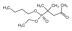 (1,1-dimethyl-3-oxo-butyl)-phosphonic acid ethyl ester-butyl ester_19270-85-0