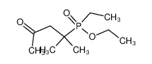 ethyl-(1,1-dimethyl-3-oxo-butyl)-phosphinic acid ethyl ester_19270-86-1