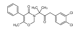 3-(4-(3,4-dichlorophenyl)-2-methyl-3-oxobutan-2-yl)-6-methyl-5-phenyl-2,3-dihydro-4H-1,3-oxazin-4-one_192713-23-8