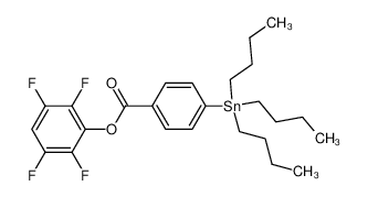 4-tributylstannylbenzoate 2,3,5,6-tetrafluorophenyl ester_192720-54-0