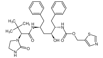 (2S,3S,5S)-2-(N-((5-Thiazolyl)-methoxycarbonyl)amino)-3-hydroxy-5-(2S-(1-imidazolidin-2-onyl)-3,3-dimethyl butanoyl)amino-1,6-diphenylhexane_192725-22-7