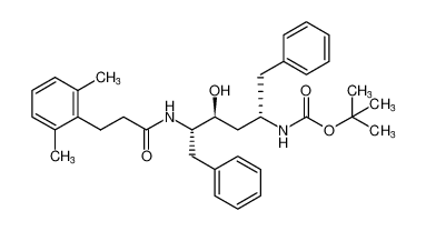 tert-butyl ((2S,4S,5S)-5-(3-(2,6-dimethylphenyl)propanamido)-4-hydroxy-1,6-diphenylhexan-2-yl)carbamate_192725-74-9