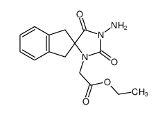 ethyl 2-(1-amino-2,5-dioxo-1',3'-dihydrospiro[imidazolidine-4,2'-inden]-3-yl)acetate_192752-41-3