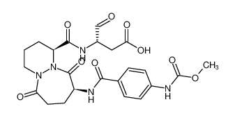 (S)-3-((1S,9S)-9-(4-((methoxycarbonyl)amino)benzamido)-6,10-dioxooctahydro-6H-pyridazino[1,2-a][1,2]diazepine-1-carboxamido)-4-oxobutanoic acid_192756-82-4