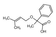 2-(3-Methyl-but-2-enyloxy)-2-phenyl-propionic acid_19276-91-6