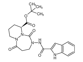 tert-butyl (S)-2-(1H-indole-2-carboxamido)-1,5-dioxooctahydro-1H-pyridazino[1,2-a][1,2,4]triazepine-10-carboxylate_192760-27-3