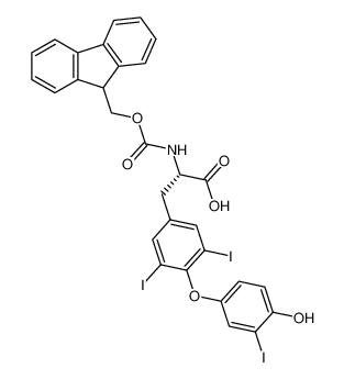 (S)-2-((((9H-fluoren-9-yl)methoxy)carbonyl)amino)-3-(4-(4-hydroxy-3-iodophenoxy)-3,5-diiodophenyl)propanoic acid_192766-76-0