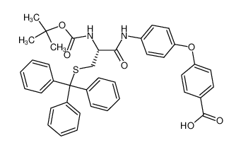 4-[4-((R)-2-tert-Butoxycarbonylamino-3-tritylsulfanyl-propionylamino)-phenoxy]-benzoic acid_192768-32-4