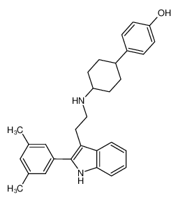 4-(4-{2-[2-(3,5-dimethylphenyl)-1H-indol-3-yl]ethylamino}cyclohexyl)phenol_192772-95-5