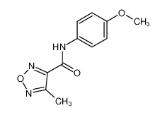 4-methyl-furazan-3-carboxylic acid 4-methoxy-anilide_19279-53-9