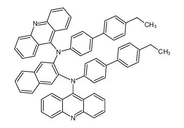 N2,N3-di(acridin-9-yl)-N2,N3-bis(4'-ethyl-[1,1'-biphenyl]-4-yl)naphthalene-2,3-diamine_192801-50-6