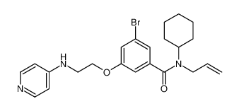N-allyl-3-bromo-N-cyclohexyl-5-(2-(pyridin-4-ylamino)ethoxy)benzamide_192805-09-7