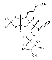 5-azido-5-deoxy-6-O-dimethyl(1,1,2-trimethylpropyl)silyl-1,2-O-isopropylidene-3-O-(methoxymethyl)-α-D-glucofuranose_192806-36-3