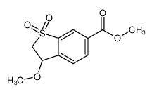 methyl 2,3-dihydro-3-methoxy-1-benzothiophene-6-carboxylate-1,1-dioxide_192809-99-7