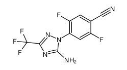 4-(5-amino-3-(trifluoromethyl)-1H-1,2,4-triazol-1-yl)-2,5-difluorobenzonitrile_192817-06-4
