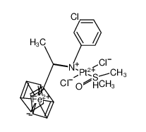 trans-PtCl2(DMSO)[(η(5)-C5H4CMe=NC6H4Cl-3)Fe(η(5)-C5H5)]_192820-82-9