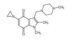 5-(aziridin-1-yl)-1,2-dimethyl-3-((4-methylpiperazin-1-yl)methyl)-1H-indole-4,7-dione_192820-99-8