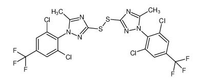 1,2-bis(1-(2,6-dichloro-4-(trifluoromethyl)phenyl)-5-methyl-1H-1,2,4-triazol-3-yl)disulfane_192863-19-7