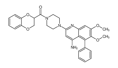 (4-(4-amino-6,7-dimethoxy-5-phenylquinolin-2-yl)piperazin-1-yl)(2,3-dihydrobenzo[b][1,4]dioxin-2-yl)methanone_192868-50-1