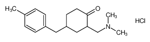 2-((dimethylamino)methyl)-4-(4-methylbenzyl)cyclohexan-1-one hydrochloride_192870-81-8