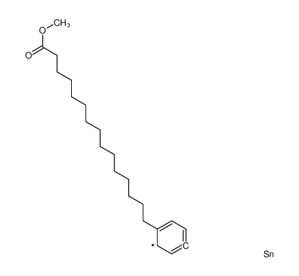 methyl 15-(4-trimethylstannylphenyl)pentadecanoate_192876-33-8