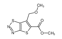 6-methoxymethyl-thieno[2.3-d]1,2,3-thiadiazole-5-carboxylic acid methyl ester_192878-37-8