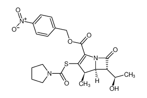 4-nitrobenzyl (4R,5S,6S)-6-((R)-1-hydroxyethyl)-4-methyl-7-oxo-3-((pyrrolidine-1-carbonyl)thio)-1-azabicyclo[3.2.0]hept-2-ene-2-carboxylate_192884-06-3