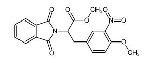 2-Phthaloylamino-3-(4-methoxy-3-nitro-phenyl)-propionsaeure-methylester_19291-14-6