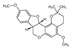 (8aS,13aS)-5,11-dimethoxy-2,2-dimethyl-3,4,8a,13a-tetrahydro-2H,8H-benzofuro[3,2-c]pyrano[2,3-f]chromene_192936-41-7