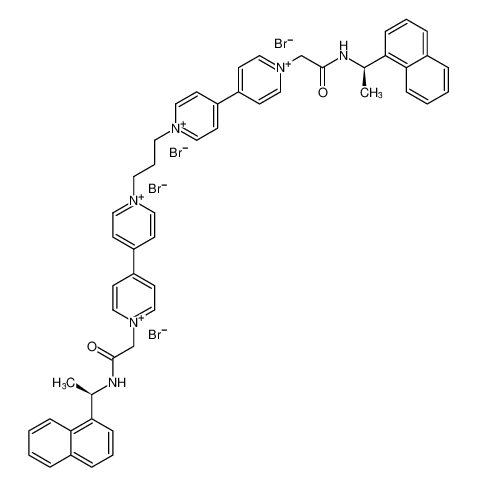 1',1''-(propane-1,3-diyl)bis(1-(2-(((R)-1-(naphthalen-1-yl)ethyl)amino)-2-oxoethyl)-[4,4'-bipyridine]-1,1'-diium) bromide_192947-66-3