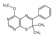 4-methoxy-7,7-dimethyl-6-phenyl-7H-pyrimido[4,5-b][1,4]thiazine_19296-62-9