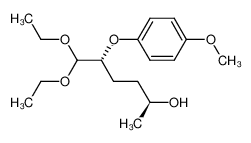 (2S,5R)-6,6-Diethoxy-5-(4-methoxy-phenoxy)-hexan-2-ol_192992-64-6