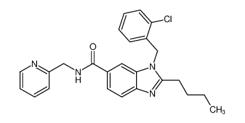 2-butyl-1-(2-chlorobenzyl)-N-(pyridin-2-ylmethyl)-1H-benzo[d]imidazole-6-carboxamide CAS:193009-42-6 manufacturer & supplier