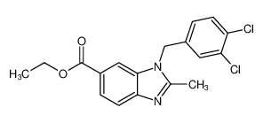 ethyl 1-(3,4-dichlorobenzyl)-2-methyl-1H-benzo[d]imidazole-6-carboxylate_193009-76-6