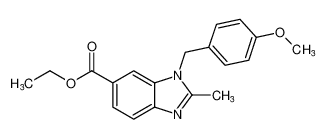 ethyl 1-(4-methoxybenzyl)-2-methyl-1H-benzo[d]imidazole-6-carboxylate_193009-81-3