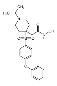 N-hydroxy-2-(1-isopropyl-4-((4-phenoxyphenyl)sulfonyl)piperidin-4-yl)acetamide_193022-67-2