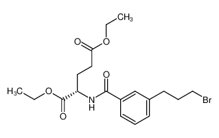 2(S)-{[3-(3-bromoprop-1-yl)benzoyl]amino}pentanedioic acid diethyl ester_193064-77-6