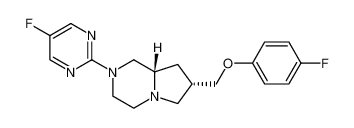 (7S,8aS)-7-((4-fluorophenoxy)methyl)-2-(5-fluoropyrimidin-2-yl)octahydropyrrolo[1,2-a]pyrazine_193067-10-6