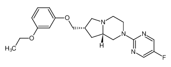 (7S,8aS)-7-(3-(Ethoxy)phenoxy)methyl-2-(5-fluoropyrimidin-2-yl)-1,2,3,4,6,7,8,8a-octahydro-pyrrolo[1,2-a]pyrazine_193067-33-3