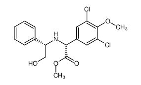 [(R)-(3,5-dichloro-4-methoxyphenyl)-(S)-(2-hydroxy-1-phenylethylamino)]acetic acid methyl ester_193073-53-9