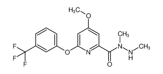 4-methoxy-N,N'-dimethyl-6-(3-(trifluoromethyl)phenoxy)picolinohydrazide_193074-35-0