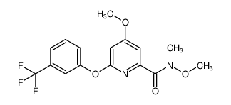 N,4-dimethoxy-N-methyl-6-(3-(trifluoromethyl)phenoxy)picolinamide_193074-36-1