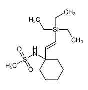 (E)-N-(1-(2-(triethylsilyl)vinyl)cyclohexyl)methanesulfonamide_193076-33-4