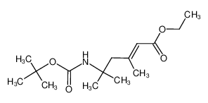 (E)-5-tert-Butoxycarbonylamino-3,5-dimethylhex-2-enoic acid ethyl ester_193085-34-6