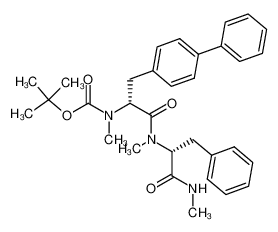 ((1R)-2-(1,1'-biphenyl-4-yl)-1-(methyl-((1R)-1-methylcarbamoyl-2-phenylethyl)carbamoyl)ethyl)methylcarbamic acid tert-butyl ester_193085-62-0