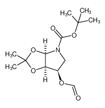 tert-butyl (3aR,6R,6aR)-6-(formyloxy)-2,2-dimethyltetrahydro-4H-[1,3]dioxolo[4,5-b]pyrrole-4-carboxylate_193087-36-4