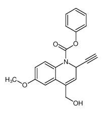2-ethynyl-1,2-dihydro-4-hydroxymethyl-6-methoxy-1-phenyloxycarbonylquinoline_193095-72-6