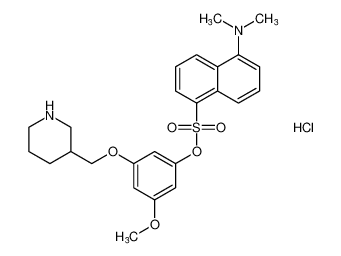 3-methoxy-5-(piperidin-3-ylmethoxy)phenyl 5-(dimethylamino)naphthalene-1-sulfonate hydrochloride_193096-01-4