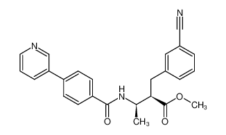 (2R,3R)-2-(3-Cyano-benzyl)-3-(4-pyridin-3-yl-benzoylamino)-butyric acid methyl ester_193152-98-6